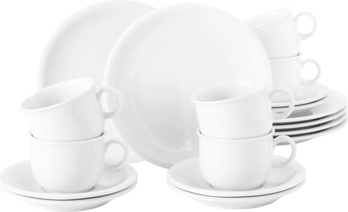 Compact Koffieservies 18-delig. van Seltmann Weiden in Wit – productfoto