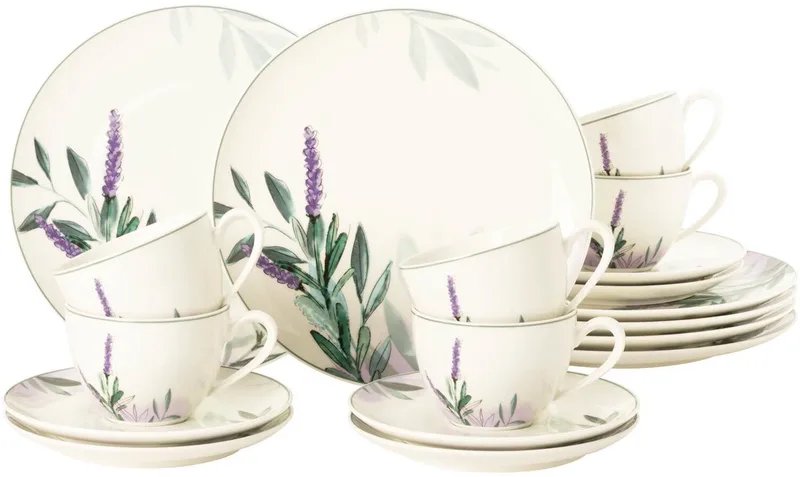 Kaffeeservice Savona Provence Set van 18 von Seltmann Weiden in Gekleurd-beige – Produktfoto