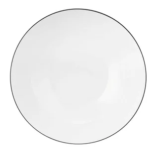 Lido Black Line Kom rond d: 23 cm / h: 7 cm / 1,7 L von Seltmann Weiden in Weiß, Schwarz – Produktfoto 2 von 3