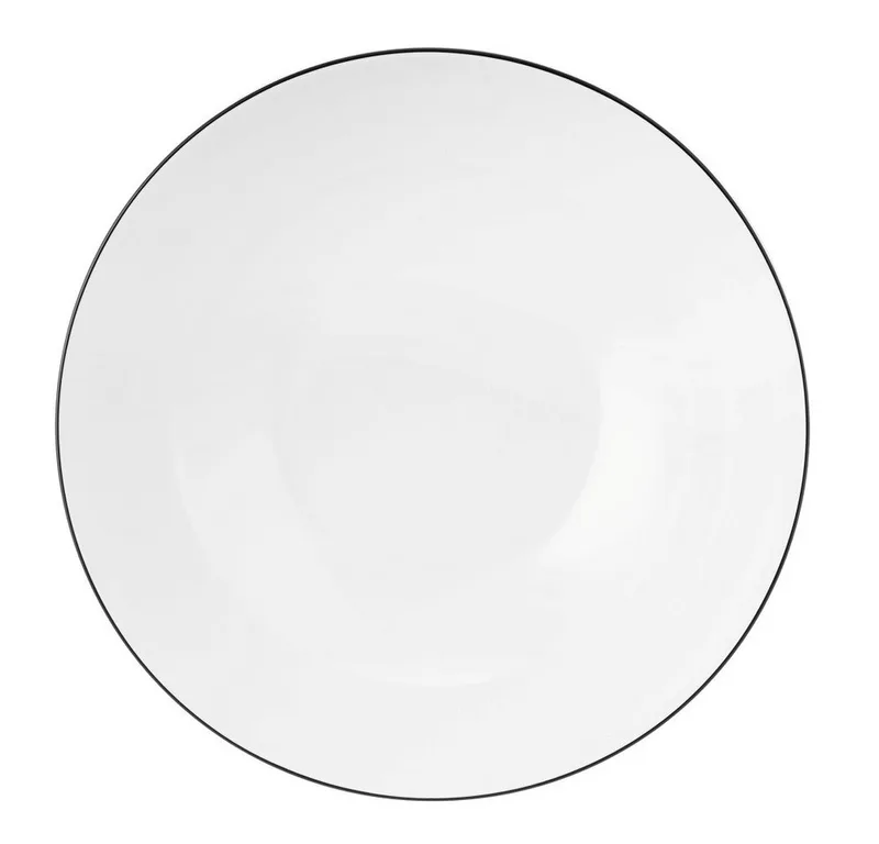 Lido Black Line Kom rond d: 23 cm / h: 7 cm / 1,7 L von Seltmann Weiden in Weiß, Schwarz – Produktfoto 2 von 3
