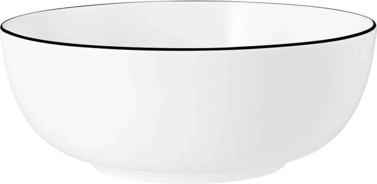 Modern Life Black Line Food Bowl d: 20 cm / 1,72 L by Seltmann Weiden in White, Black – product photo