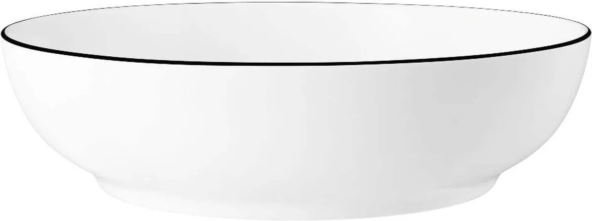 Modern Life Black Line Food Bowl d: 25 cm / 2,35 L van Seltmann Weiden in Wit, Zwart – productfoto
