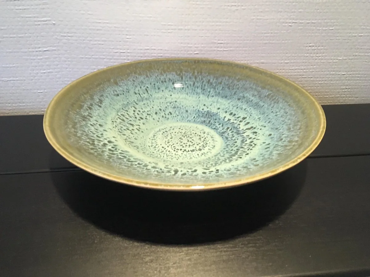 Pascale Naessens Serveerschaal Ocean Blue 32cm fra Serax i Appelblauw zeegroen – produktbillede