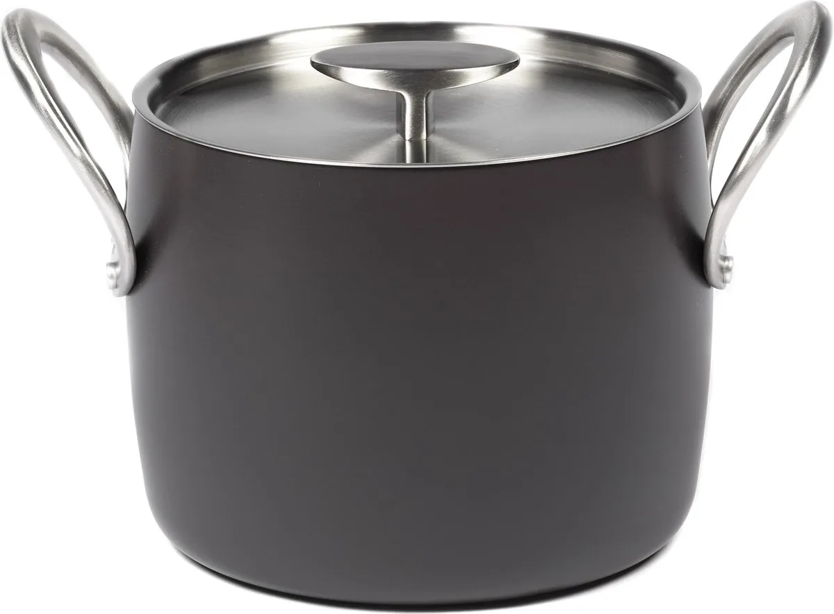 Pure by Pascale Naessens - Kookpot - 4L - Ø 18cm - H 15,2cm de Serax en Noir – photo produit