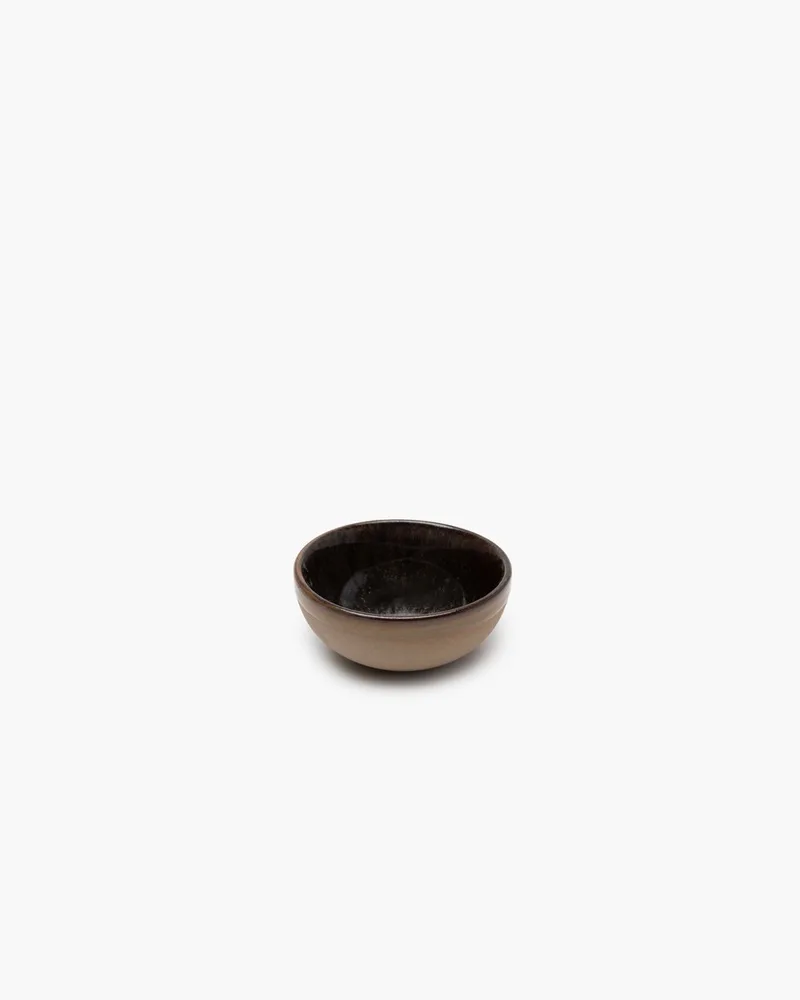 Surface by Sergio Herman Kom - Small - Ø9cm x H4cm - en Indi Grey - 4 stuks by Serax in Grey – product photo