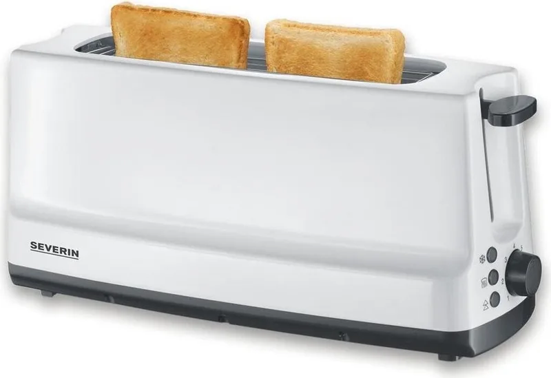 AT 2232 Broodrooster Longslot 'Start' - 2 sneden by Severin in Wit – 2 broodjes – product photo