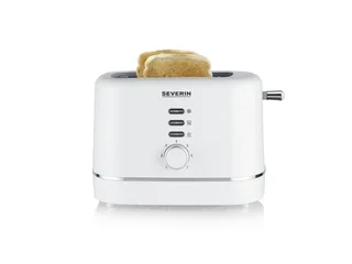 AT 4324 - Broodrooster met opzetstuk voor bolletjes - Ontdooifunctie - Instelbare bruiningsgraad by Severin in White, Silver – product photo 2 of 3