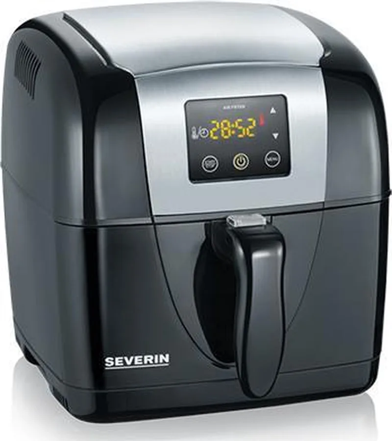 FR 2432 Air Fryer van Severin in Zwart-RVS – productfoto