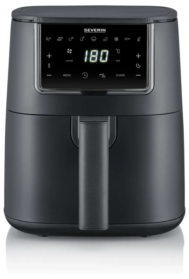 FR 2461 - Airfryer - Hetelucht friteuse - Touchscreen - 4 Liter - 70 tot 200 Graden - 1300 Watt von Severin in Schwarz – Produktfoto 3 von 3