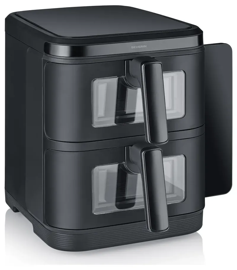 FR 2468 S-Fry Duo Stack - Dubbele Airfryer- Heteluchtfriteuse - 2x 5,5 Liter boven elkaar - Ruimtebesparend by Severin in Black – product photo 2 of 2