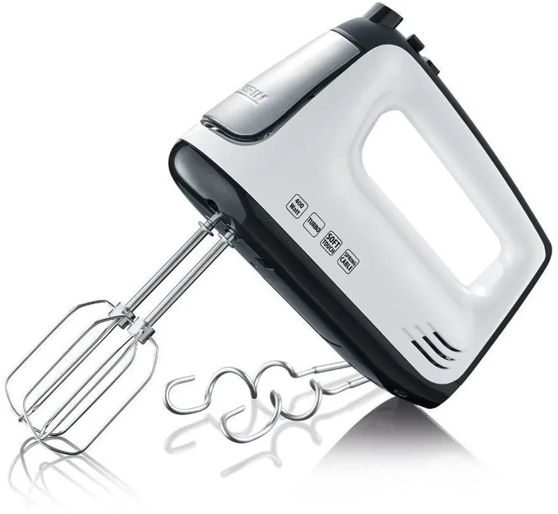 HM 3830 Handmixer - Wit de Severin en Metalic grijs – photo produit 1 sur 2