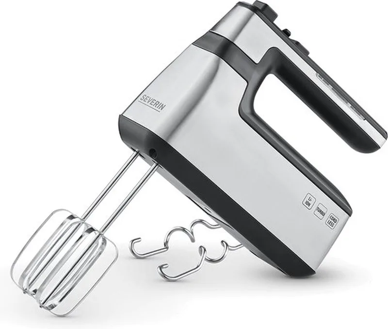 HM 3843 Handmixer draadloos - 100 W - mat zwart / RVS de Severin en Noir, Rvs – photo produit