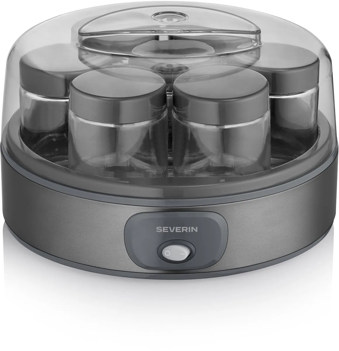 JG 3510 Yoghurtmaker – 7x150 ml – Zelf Yoghurt Maken – Zwart/Inox van Severin in Zwart – productfoto