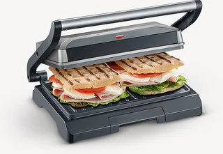 KG 2394 – Contactgrill – Grijs/zwart - Antiaanbaklaag - Afneembare opvangschaal voor vet by Severin in Multicolour – product photo 1 of 3