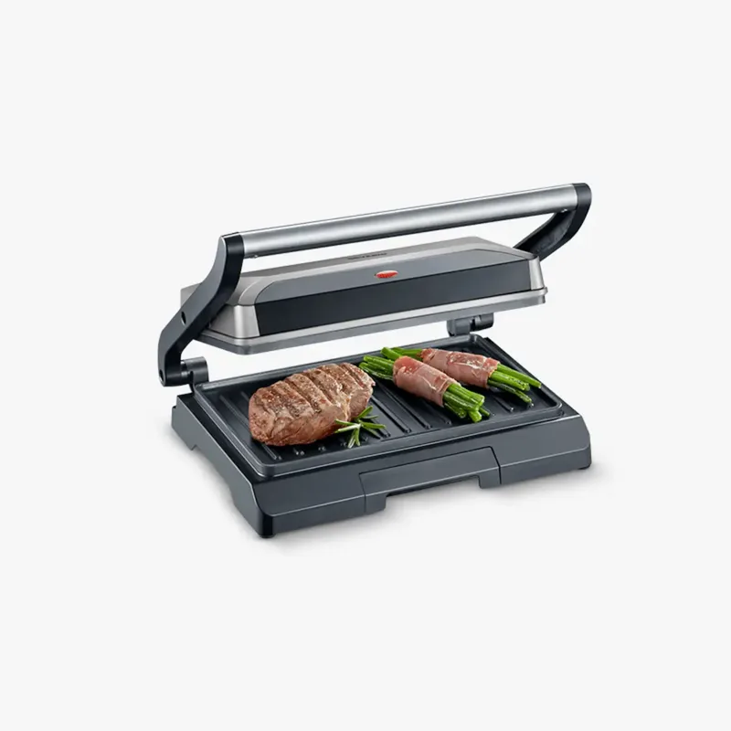 KG 2394 – Contactgrill – Grijs/zwart - Antiaanbaklaag - Afneembare opvangschaal voor vet by Severin in Multicolour – product photo 2 of 3