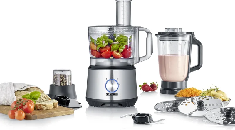KM 3892 Miltifunctionele Keukenmachine - Foodprocessor 1200W by Severin in Silver – product photo 1 of 3