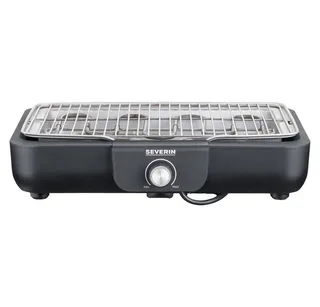 PG 8554 - Electrische Tafel BBQ Grill - 2300 W - 230 °C - Grillrooster - Roestvrijstaal van Severin in Zwart – productfoto 2 van 5