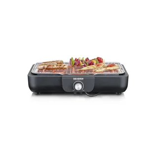 PG 8554 - Electrische Tafel BBQ Grill - 2300 W - 230 °C - Grillrooster - Roestvrijstaal van Severin in Zwart – productfoto 4 van 5