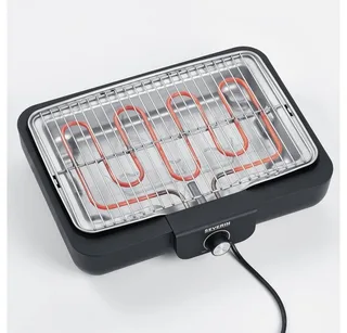 PG 8554 - Electrische Tafel BBQ Grill - 2300 W - 230 °C - Grillrooster - Roestvrijstaal van Severin in Zwart – productfoto 5 van 5