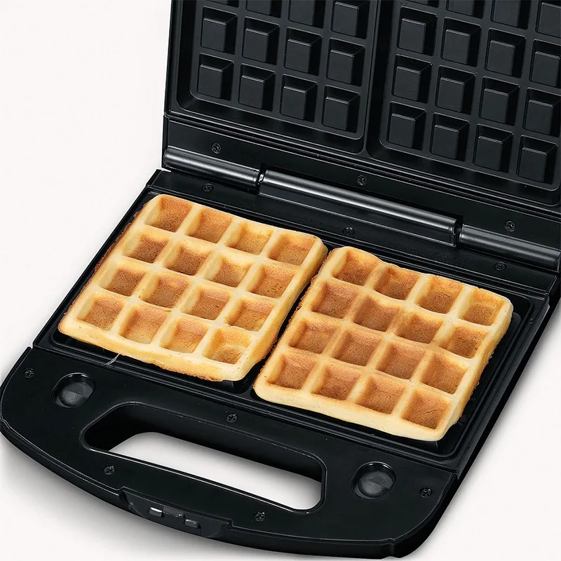 SA 2968 - Wafelijzer, Tosti-ijzer & Contactgrill - 1000W - Verwisselbare platen - Antiaanbaklaag by Severin in Geborsteld RVS-zwart – product photo 1 of 3