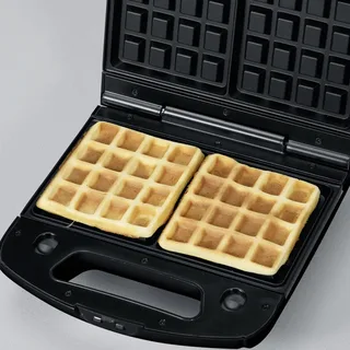 SA 2968 - Wafelijzer, Tosti-ijzer & Contactgrill - 1000W - Verwisselbare platen - Antiaanbaklaag by Severin in Geborsteld RVS-zwart – product photo 2 of 3