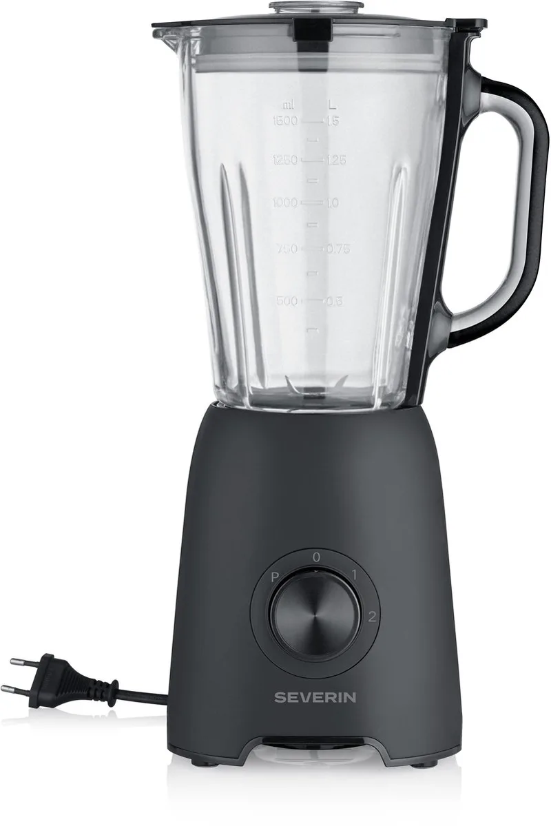SM 3722 Blender – 600W – 1,5 Liter – 2 Snelheden + Pulse by Severin in Black – product photo