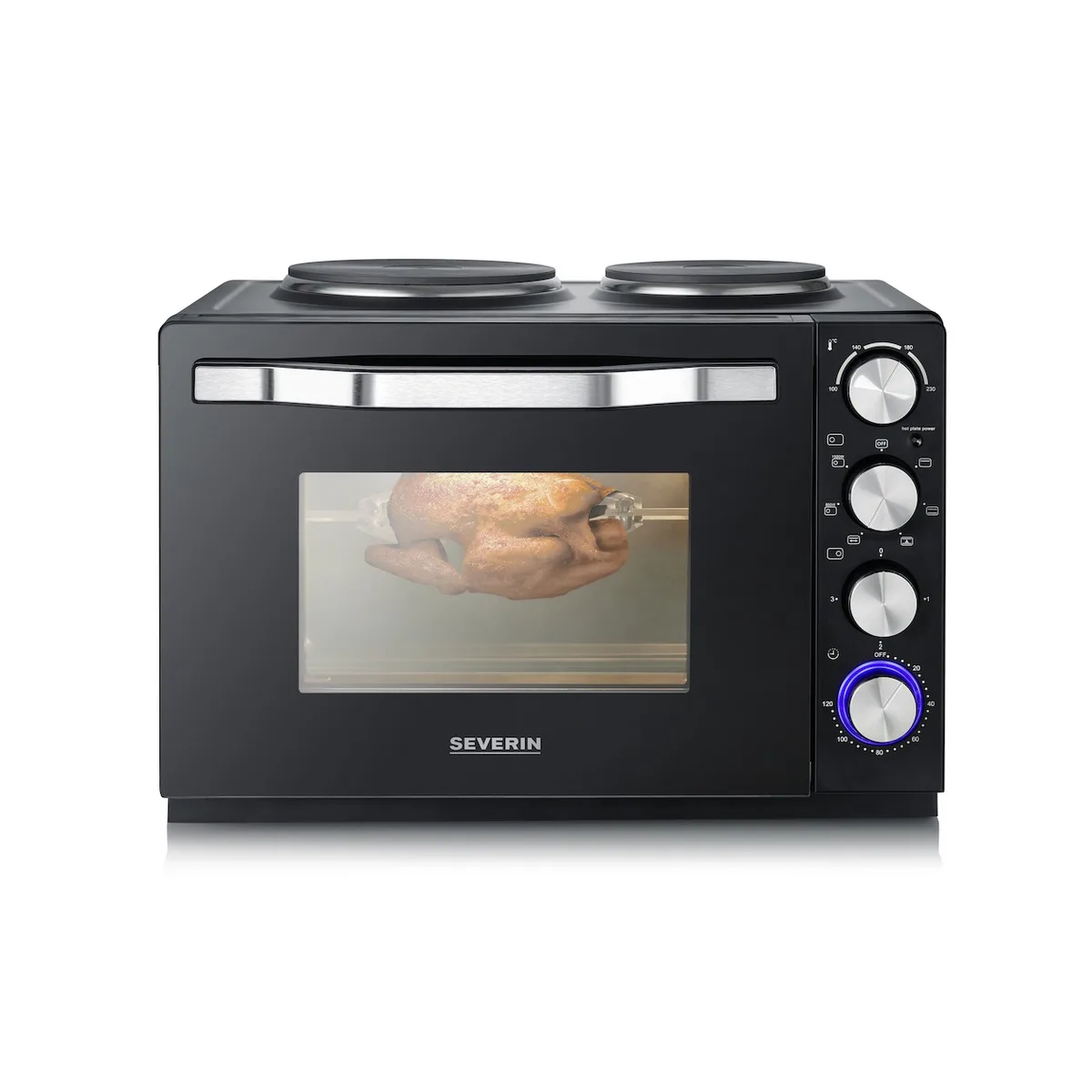 TO2074 Mini oven Zwart von Severin – Produktfoto