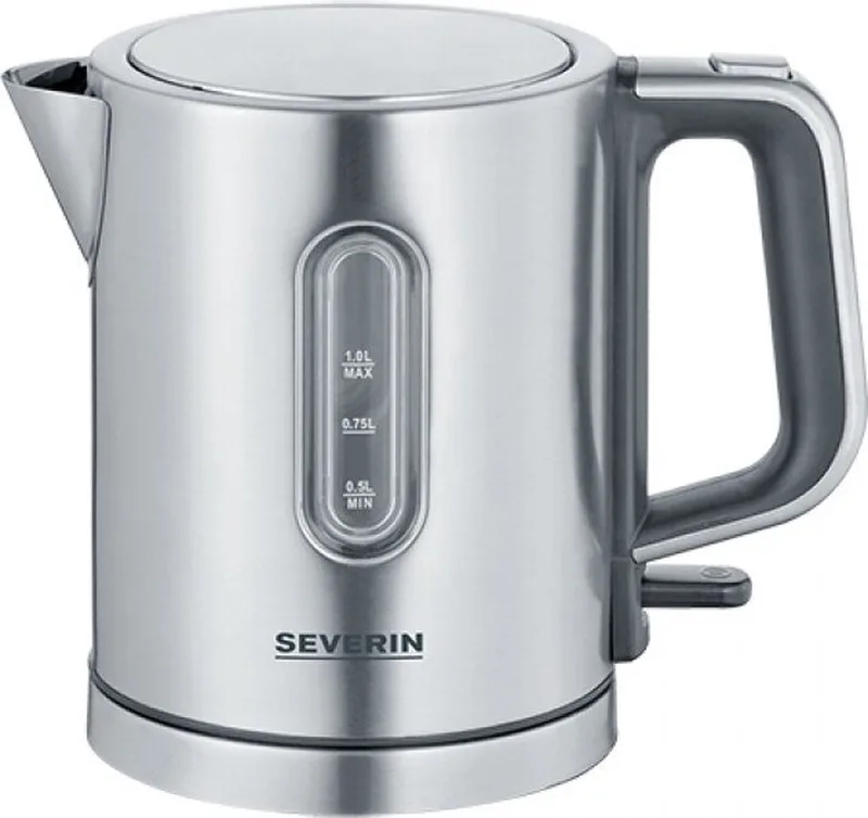 WK 3401 Waterkoker – 1 Liter – 2400W – Roestvrij staal by Severin in Grey – product photo
