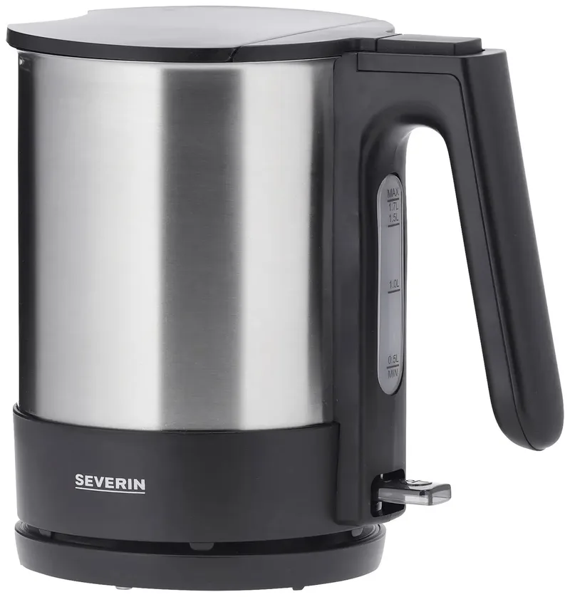 WK 3409 Waterkoker van Severin in Rvs, Zwart – productfoto 3 van 3