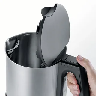WK 3409 Waterkoker van Severin in Rvs, Zwart – productfoto 2 van 3