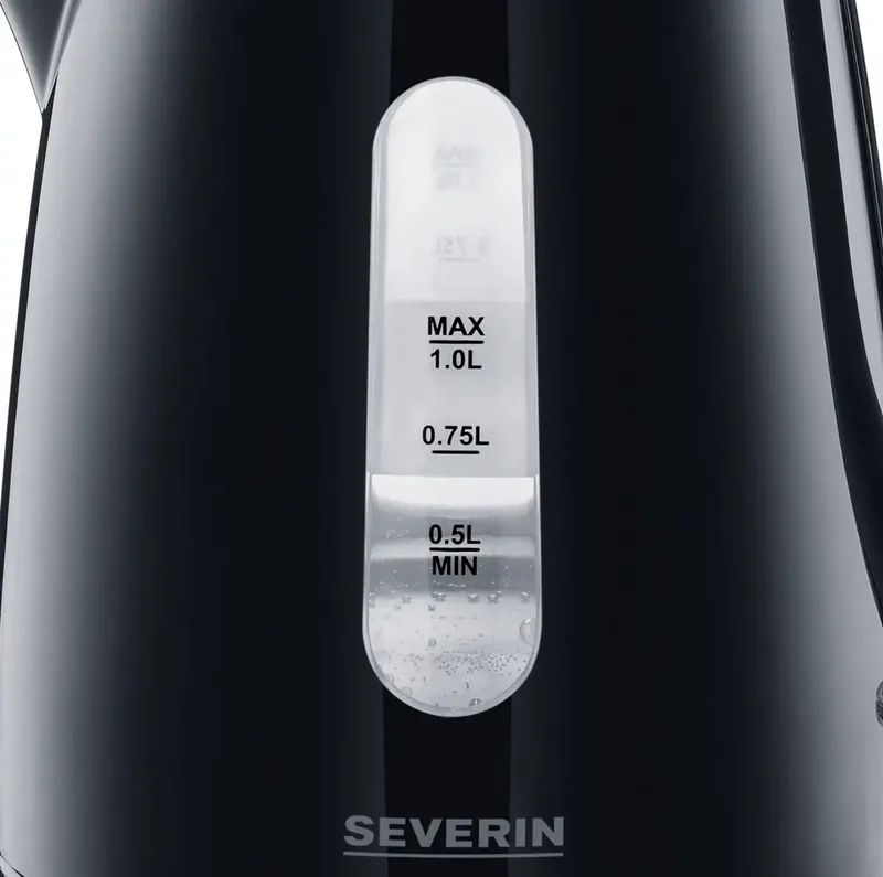 WK 3410 Vattenkokare Överhettningsskydd Svart Kapacitet: 1 l von Severin in Mehrfarbig – Produktfoto 2 von 2
