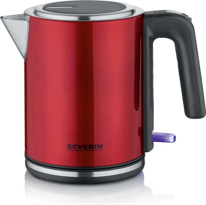 WK 3427 - Waterkoker - hoogwaardig roestvrij staal - XXL-opening - bediening met één hand fra Severin i Rød – produktbillede 1 af 2