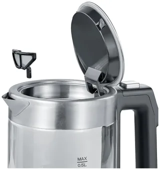 WK 3458 Glazen Waterkoker Mini 0,5L - Multi temp. 1100W by Severin in Rvs – product photo 3 of 3