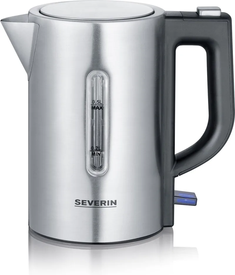 WK 3647 - Waterkoker - electrisch - mini - roestvrijstalen - 0.5l - zilver/zwart by Severin in Rvs – product photo 1 of 3
