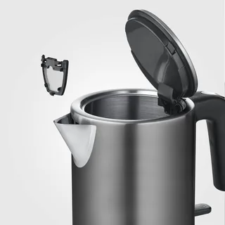 WK 9342 Waterkoker – 2400W – RVS – 360° Draadloos – Compact - Zwart by Severin in Black, Staal – product photo 1 of 2