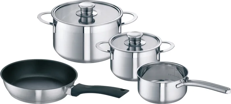 Bosch / Siemens Pannenset HEZ390042 HZ390042 - 4-delig Schulte Ufer de Siemens en Roestvrijstaal – photo produit
