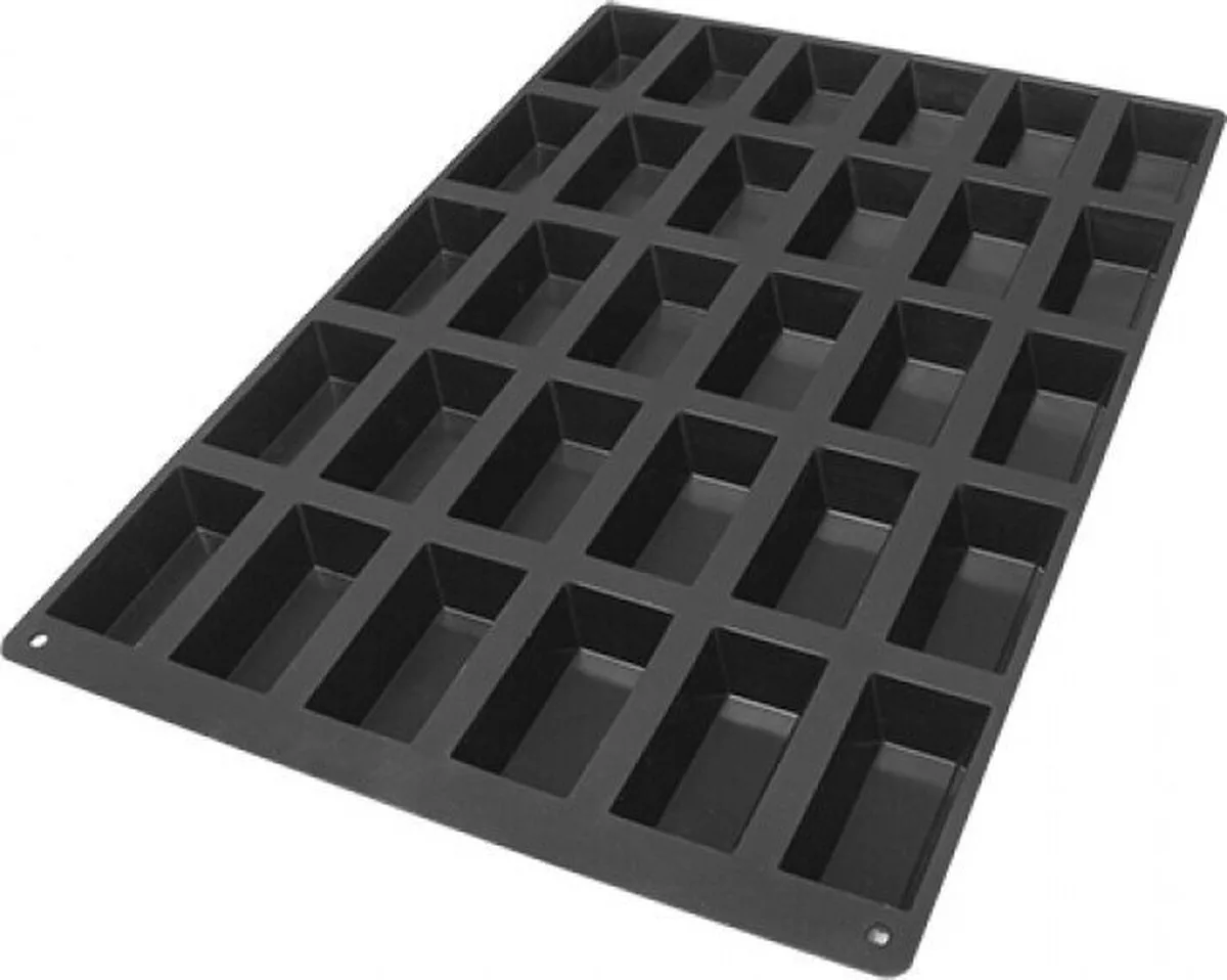 Bakmat Cakes-Mini (Cap.30St.) - SessantaQuaranta 070606 - Horeca & Professioneel de Silikomart en Noir – photo produit