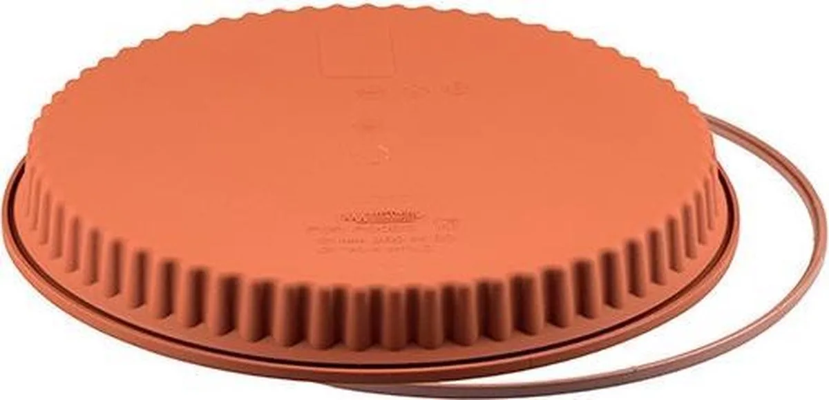 CROSTATA - BAKVORM SILICONEN ø260 H 30 MM fra Silikomart i Rød – produktbillede