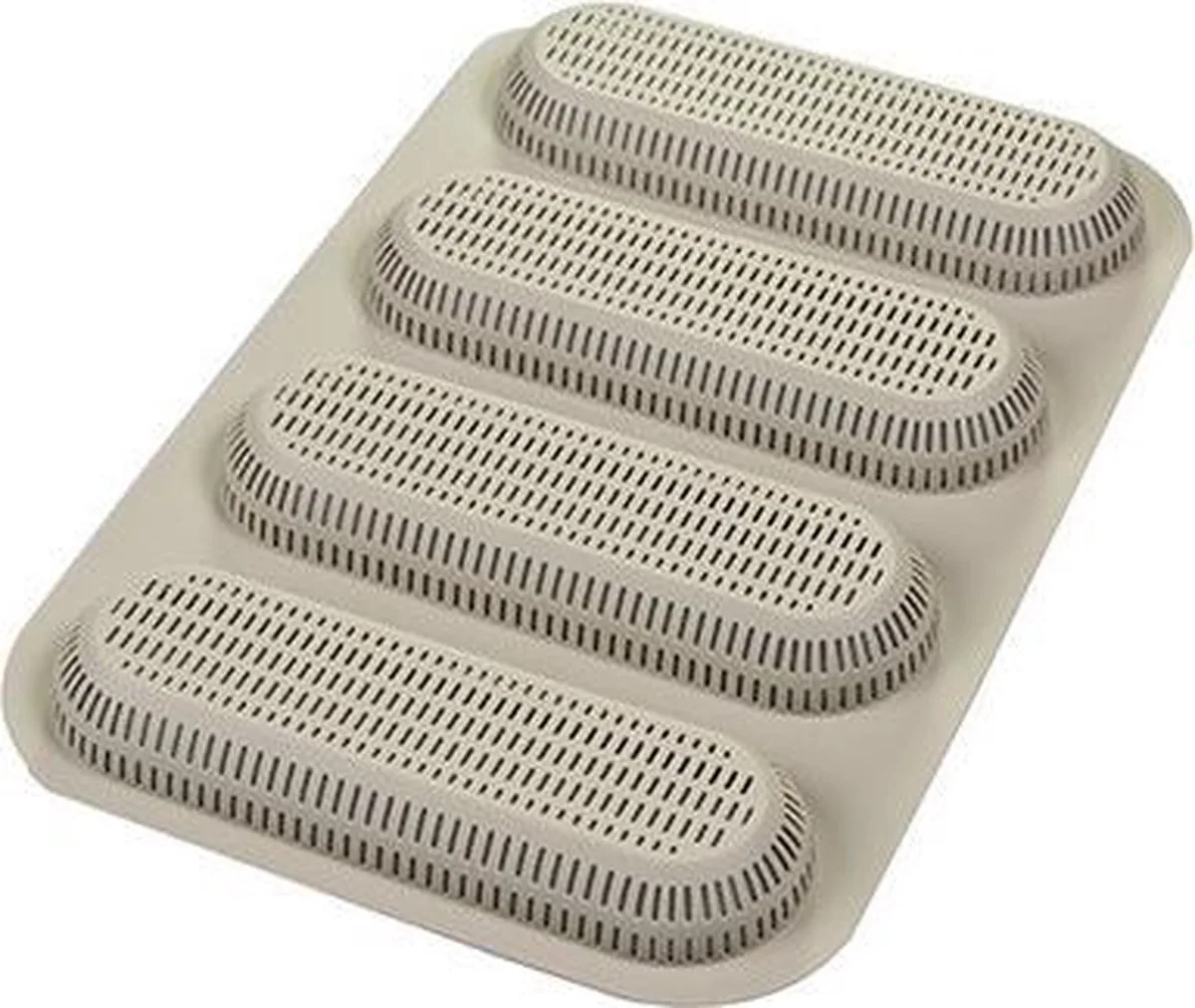 MINI BAGUETTE BREAD - silikonen bakvorm 170X55 H20 MM de Silikomart en Lichtgrijze – photo produit