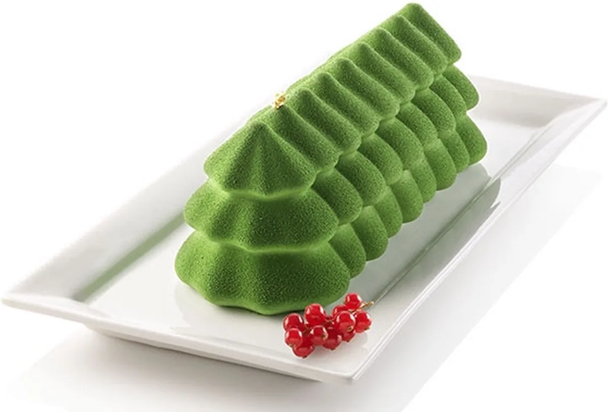 siliconen bakvorm - Buche Sapin by Silikomart in Grey – product photo