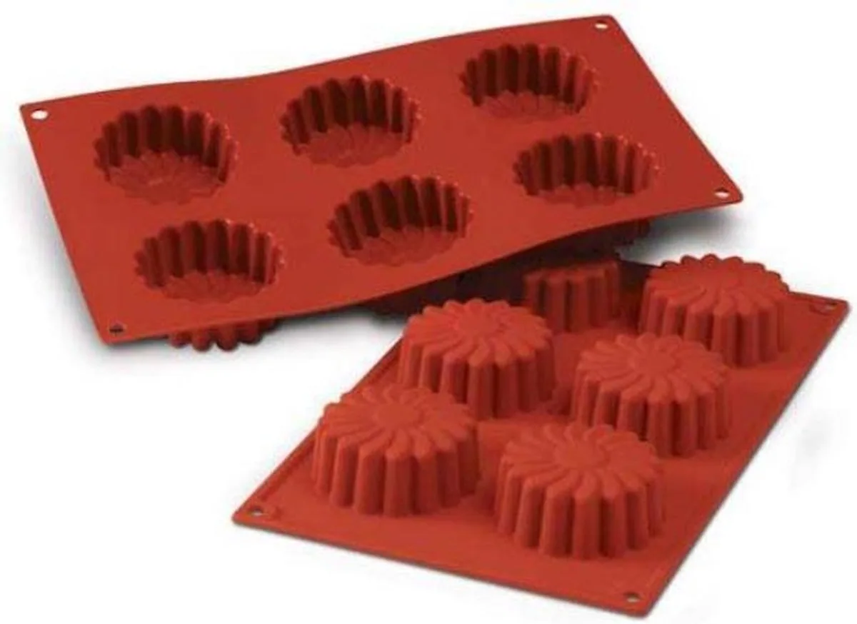 Siliconen bakvorm daisy van Silikomart in Terracotta – productfoto
