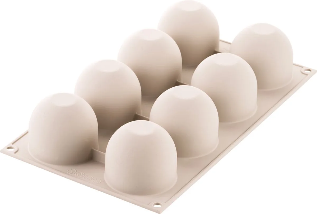 siliconen bakvorm - PUFF by Silikomart in Grey – product photo