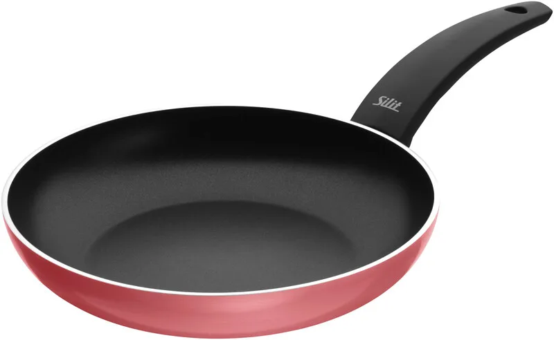 Belluna Bratpfanne 24 cm, Induktionsgeeignet, Aluminiumbeschichtet, Kunststoffgriff, Für schonendes Anbraten, Pink by Silit – product photo