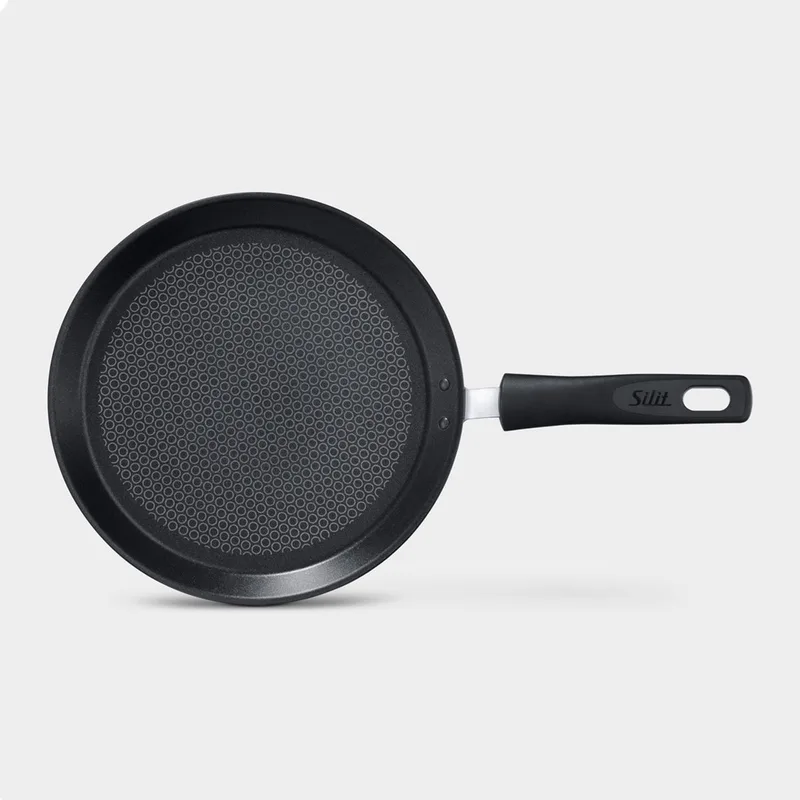 Collexio Pannenkoekenpan 25 cm - Antiaanbaklaag - Alle warmtebronnen incl Inductie by Silit in Black – product photo
