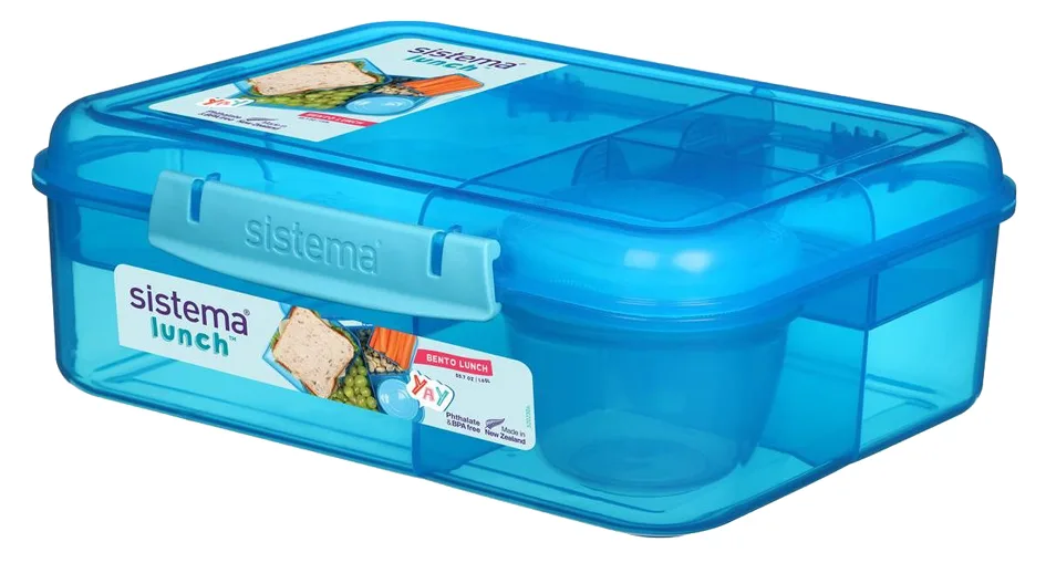 Brotdose LUNCHBOX Bento, 1,65 Liter, farbig sortiert de Sistema – photo produit
