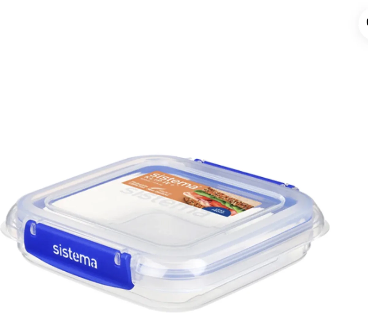 Square Klip It Plus 520ml fra Sistema i Blå – produktbillede