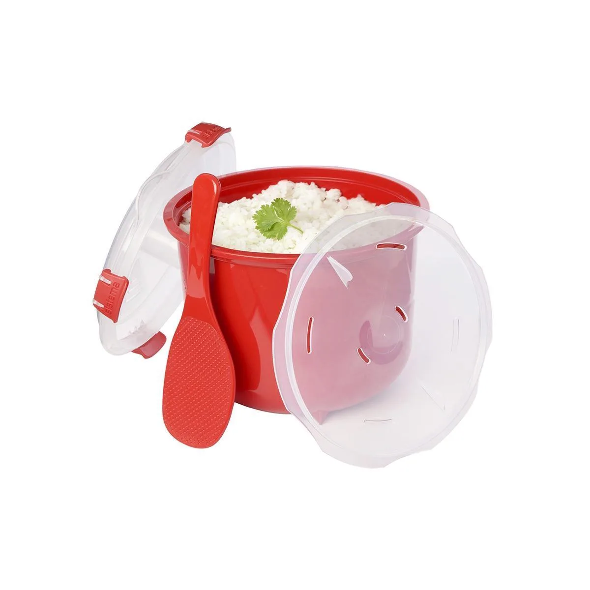 Rice Cooker 2,6l fra Sistema i Rød – produktbillede