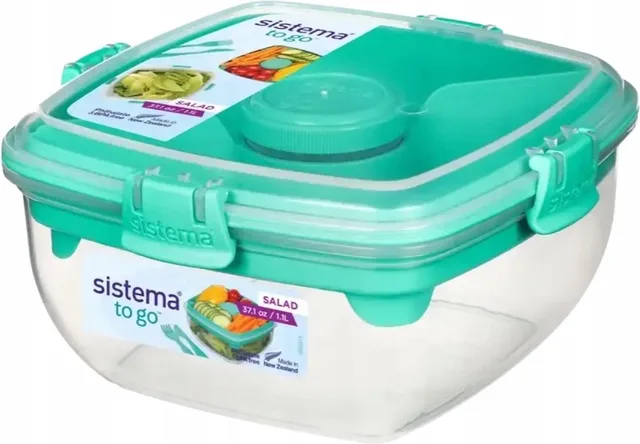 Salade Box Met Bestek - Geelgroen