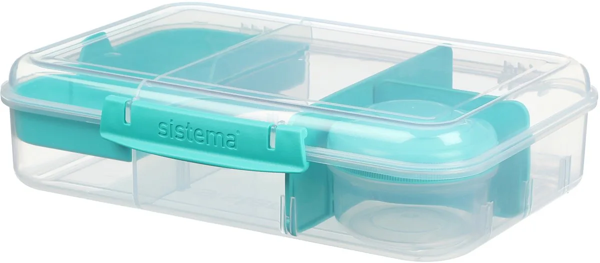 To Go lunchbox Bento Create 1.48L van Sistema in Minty teal – productfoto