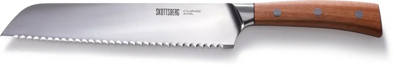 Broodmes - Knives - 20 cm lang - Japans RVS & Kotibé Hout by Skottsberg in Silver – product photo